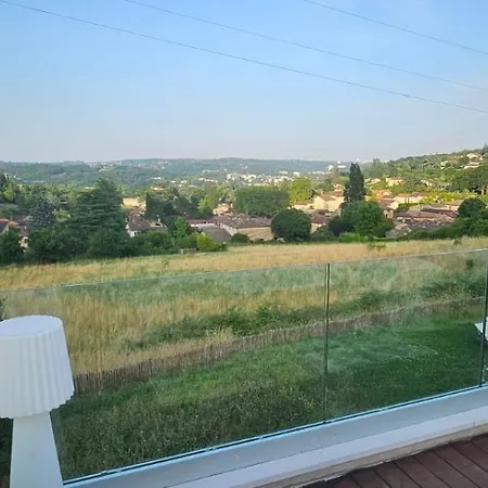 Avec Piscine Et Vue Admirable Sur La Nature ヴィラ Saint-Romain-au-Mont-D'or